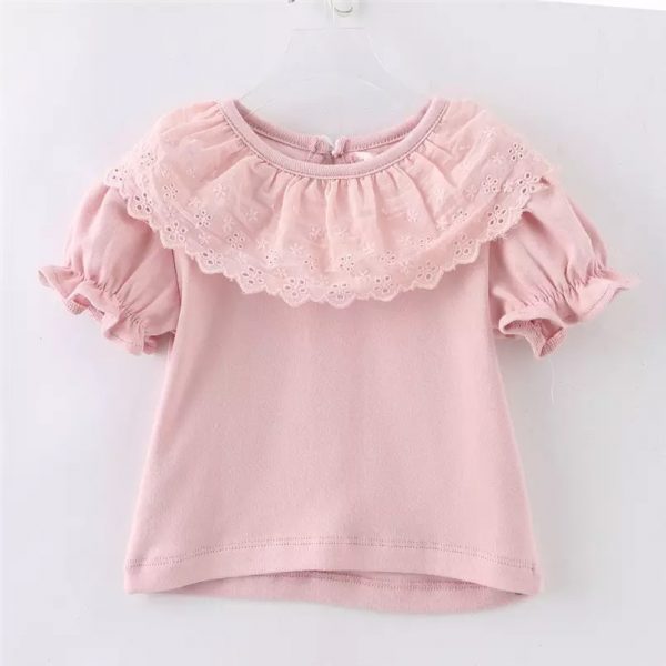 Pink anglaise t-shirt - Image 3