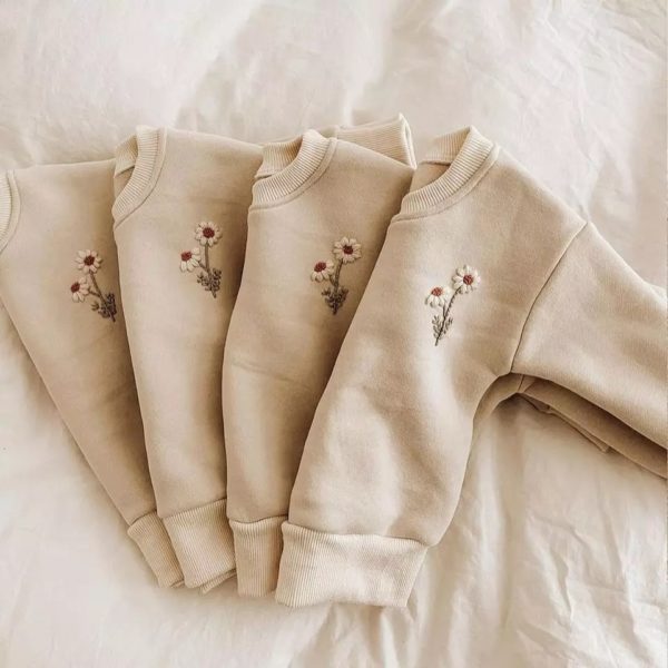 Daisy embroidered tracksuit