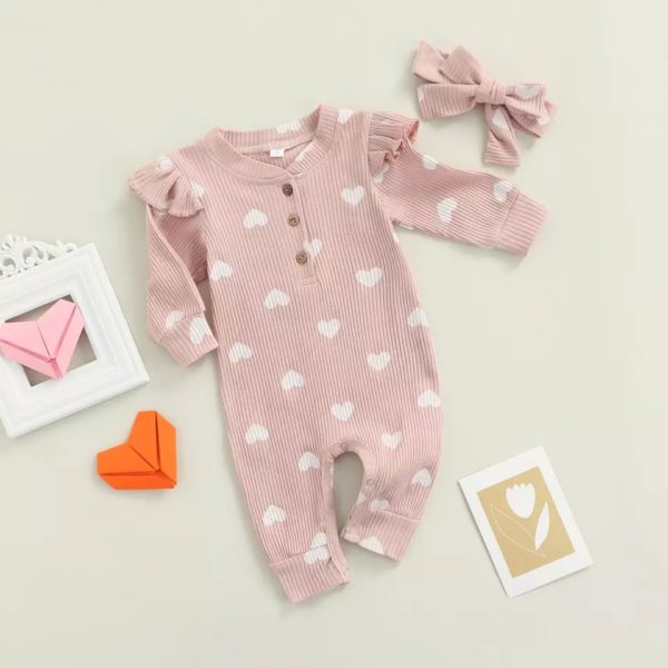 Valentine footless baby grow - Image 4